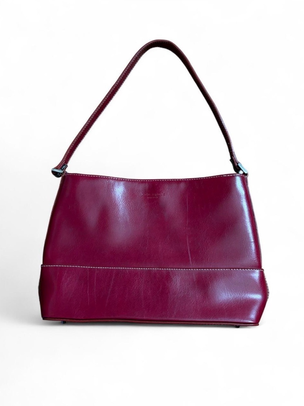 Vintage Kate Spade Leather Handbag in Burgundy